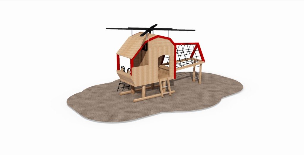 midori_hélicoptère en bois 12130