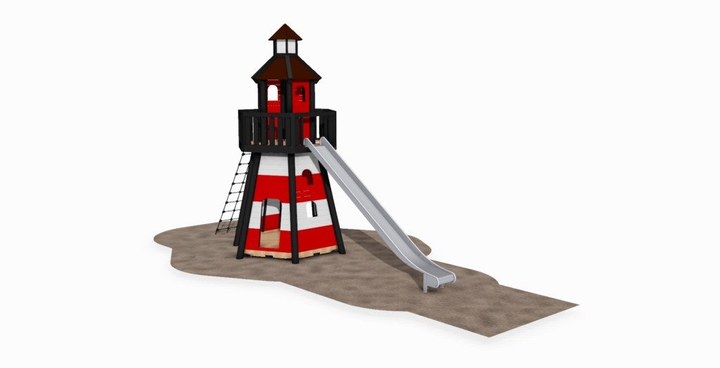 midori_12207S le phare en bois et toboggan