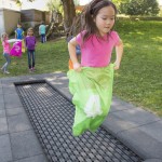 Trampoline tout en longueur