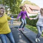 Trampoline tout en longueur