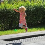 Trampoline tout en longueur