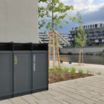 MAG Corbeille tri acier 3x65L