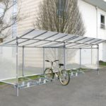 Abri vélo alu avec extension et bardage_PC