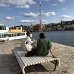 Riddarholmen banc en bois grande taille