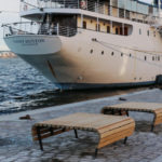 Riddarholmen banc en bois grande taille