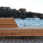 Riddarholmen banc en bois grande taille