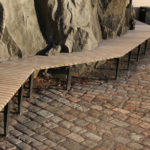 Riddarholmen banc en bois grande taille