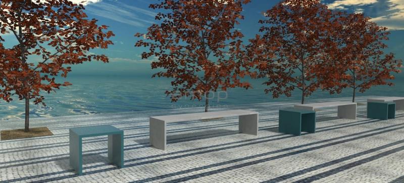 Banc midori Collectiv R-Light UHPC