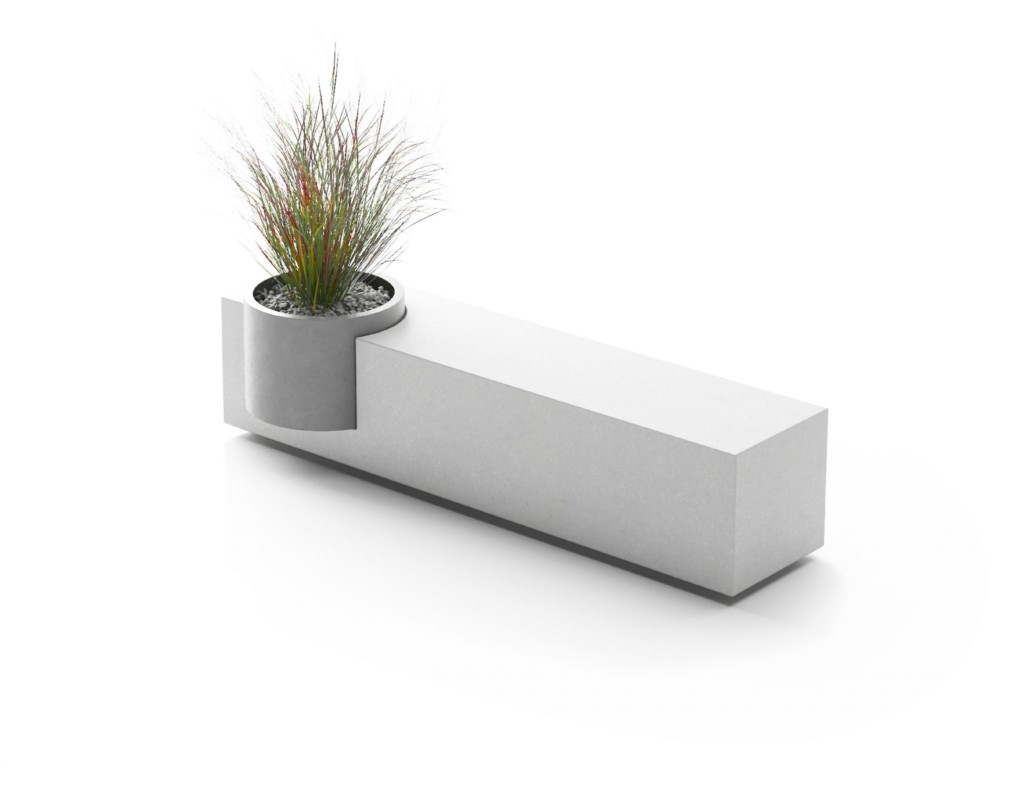 midori_banc S-COMBO en béton UHPC