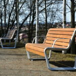 BOROLA banc avec accoudoirs