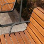 BOROLA banc avec accoudoirs