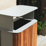 STADIUM Corbeille bois 60L