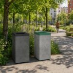 CASLA Corbeille béton simple 75L