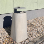 KOLHN Corbeille béton avec cendrier