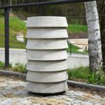 STROK Corbeille béton 60L