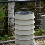 STROK Corbeille béton 60L