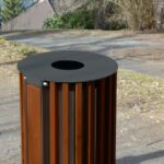 ZET Corbeille lames bois 45L